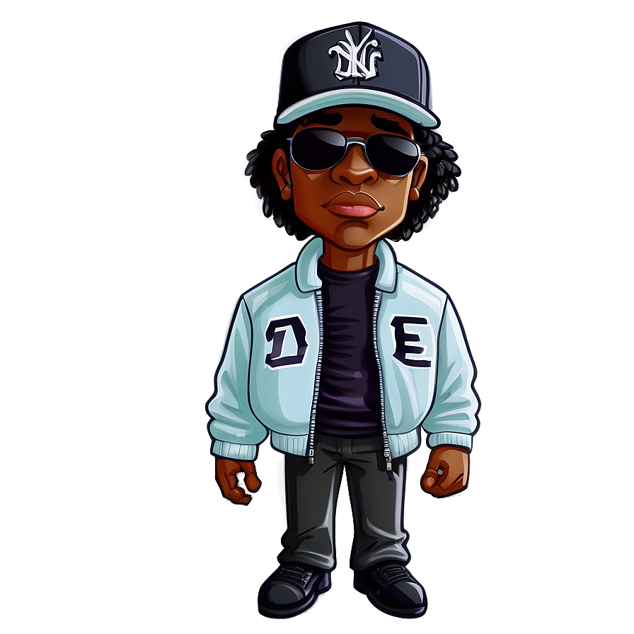 Cartoon Eazy E Character Png Pmp79