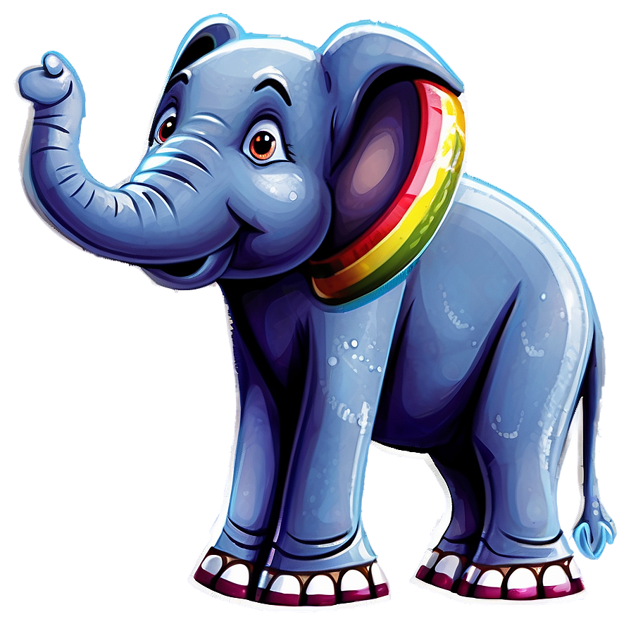 Cartoon Elephant With Candy Png 37