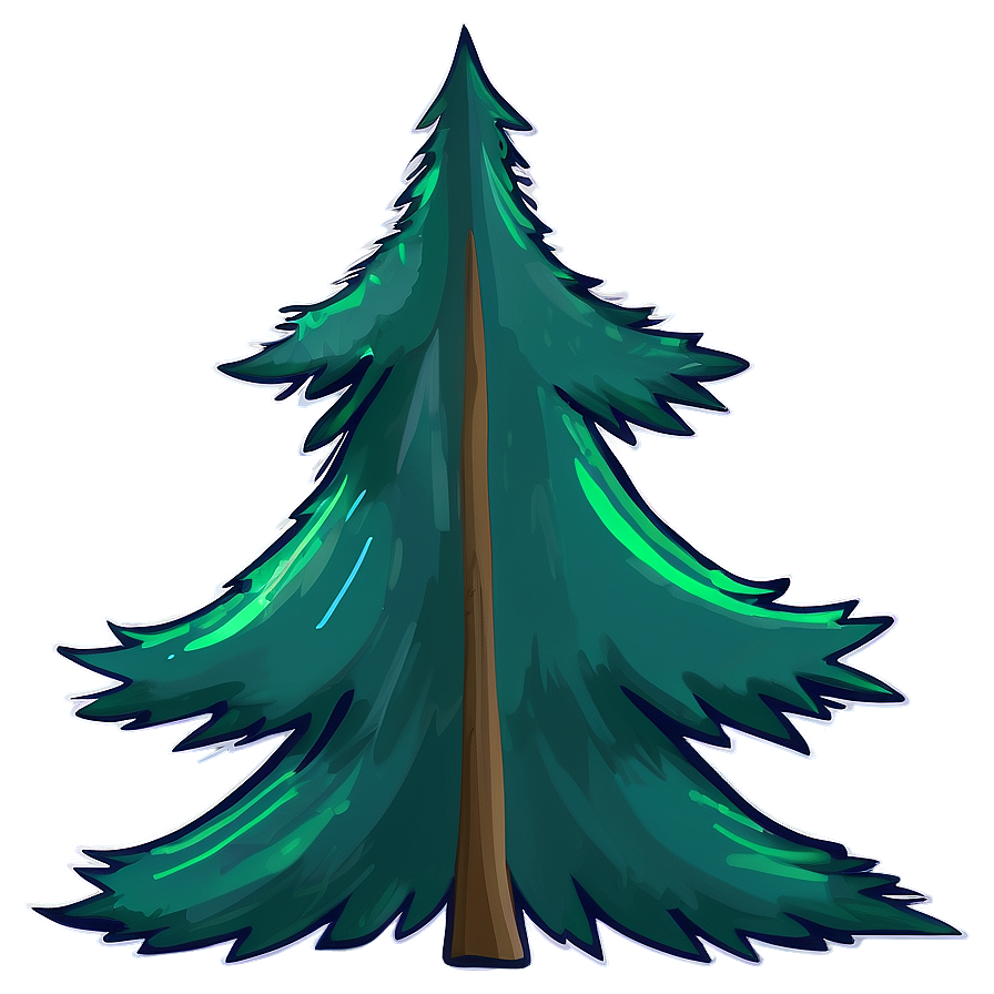 Cartoon Evergreen Tree Png 06212024