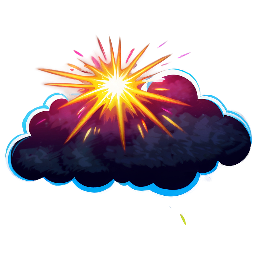 Cartoon Explosion Cloud Png 75