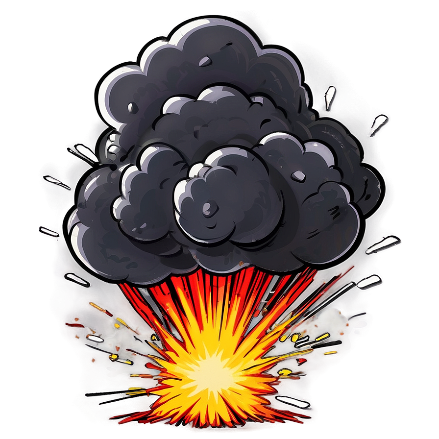 Cartoon Explosion Illustration Png Smu