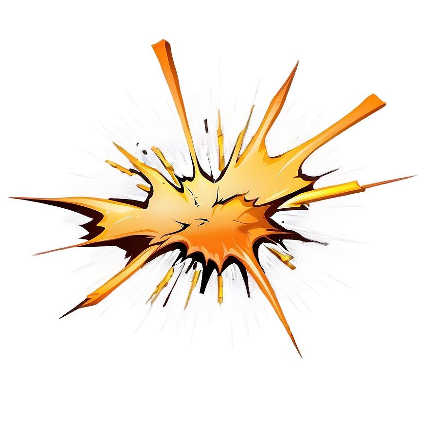 Cartoon Explosion With Cracks Png Mix