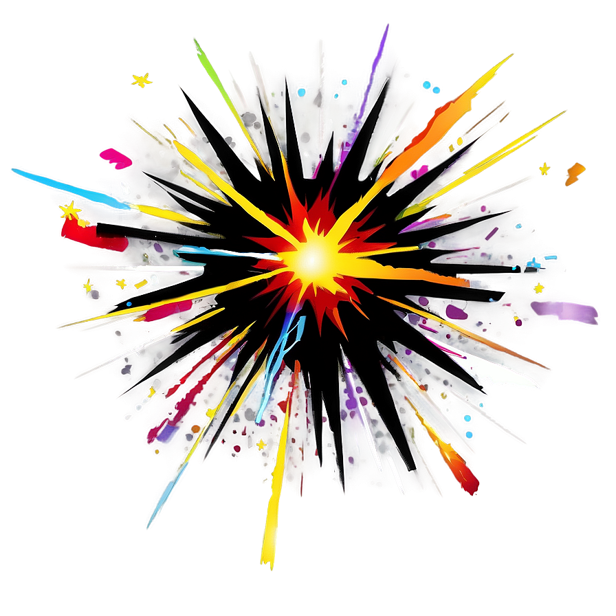 Cartoon Explosion With Light Png Xqj