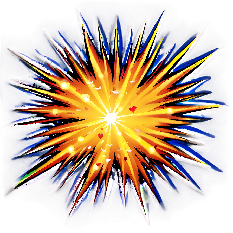 Cartoon Explosion With Stars Png 82