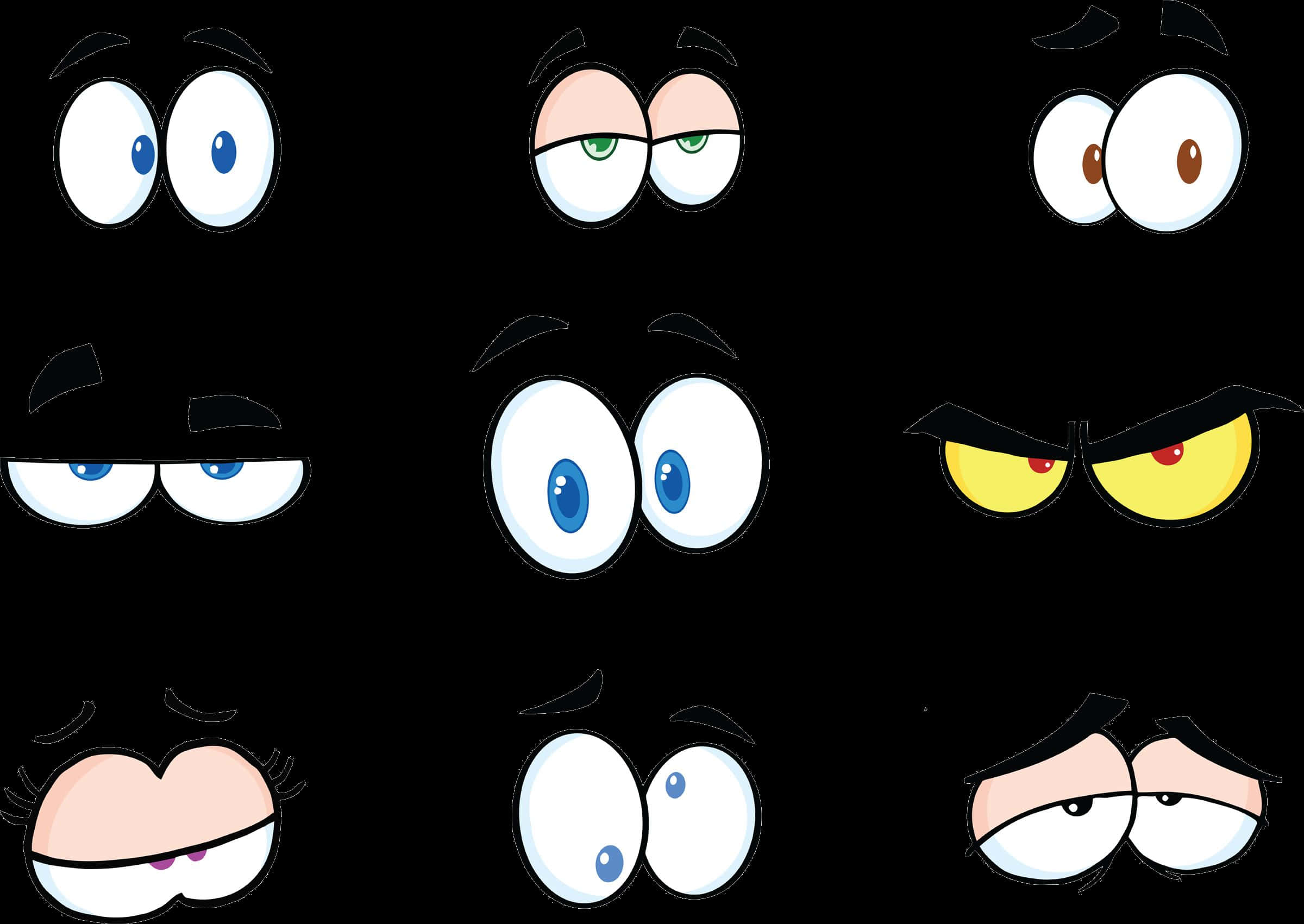 Cartoon Expressions Collage