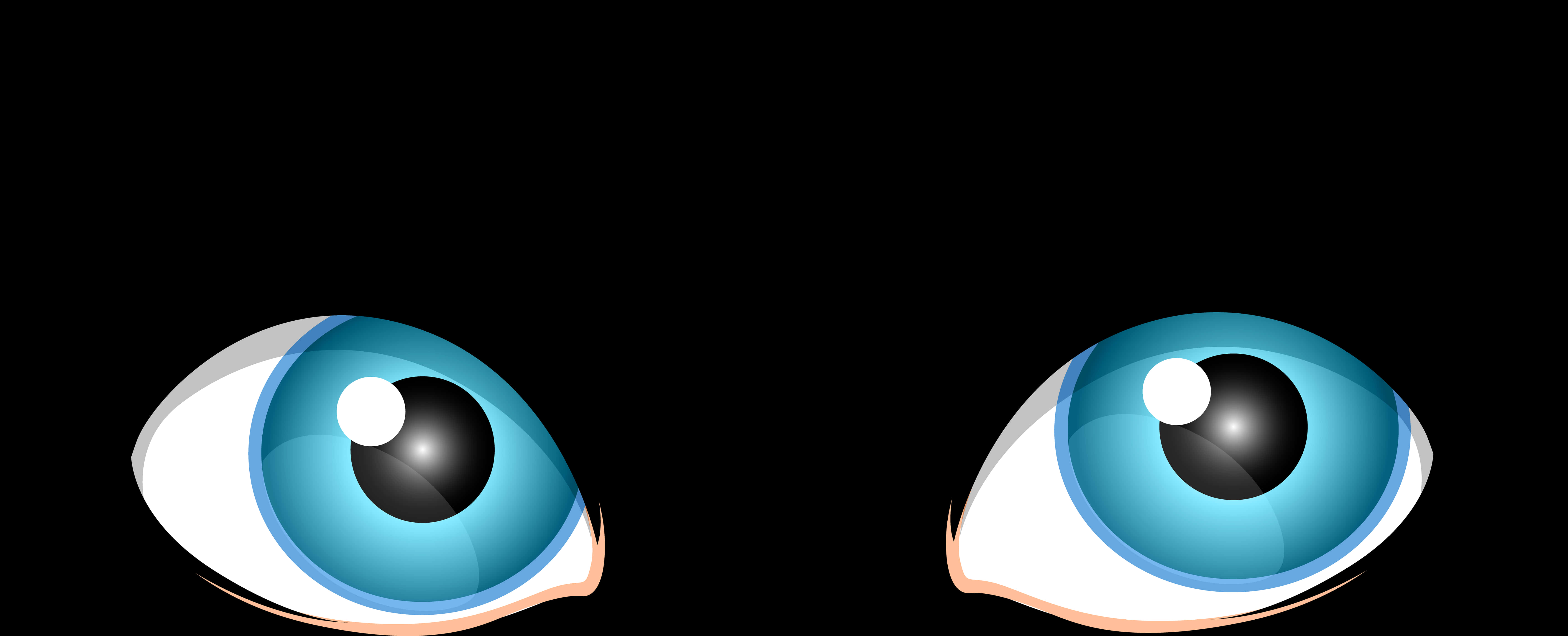 Cartoon Eyes Vector Illustration