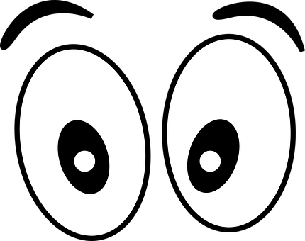 Cartoon Eyes Vector Illustration