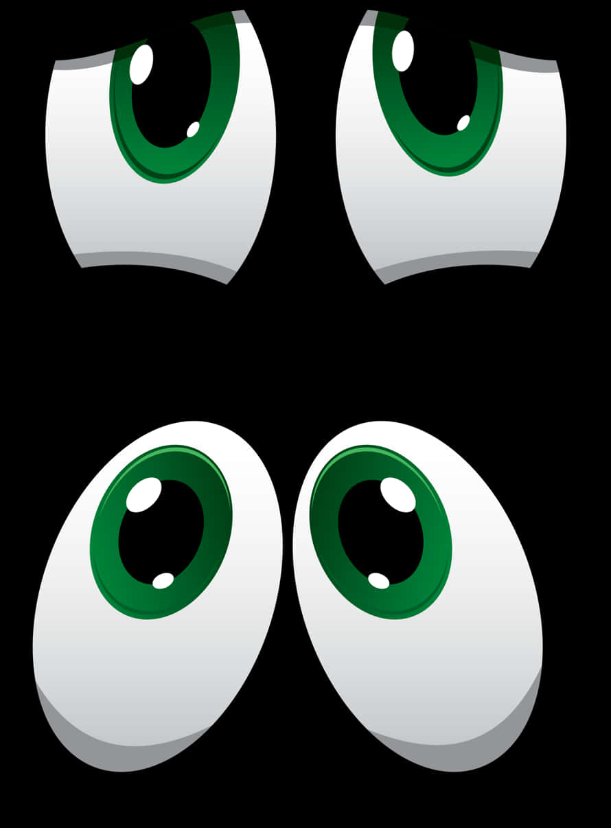 Cartoon Eyes Vector Illustration