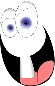 Cartoon Eyesand Tongue Graphic