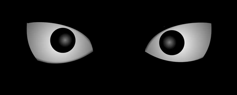 Cartoon Eyesin Darkness