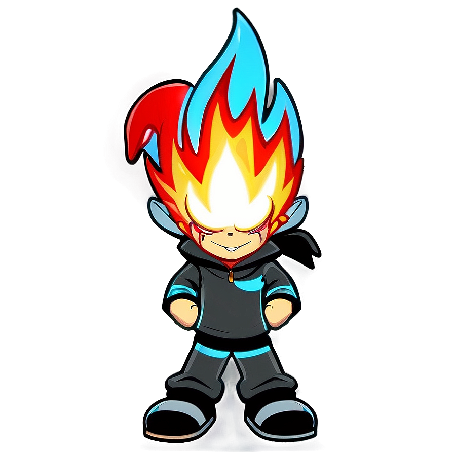 Cartoon Fire Boy Png 86