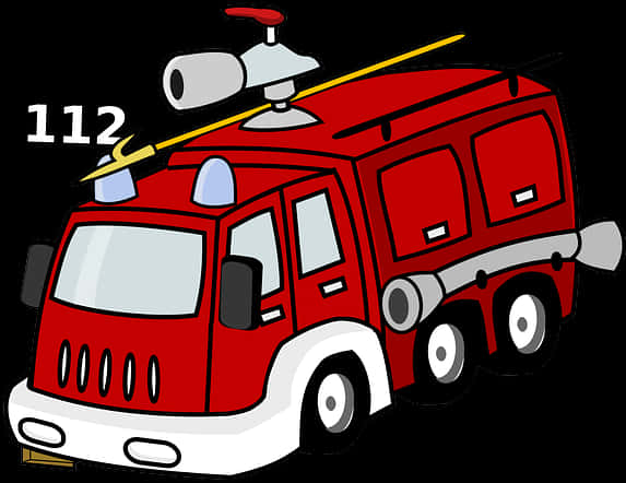 Cartoon Fire Engine112