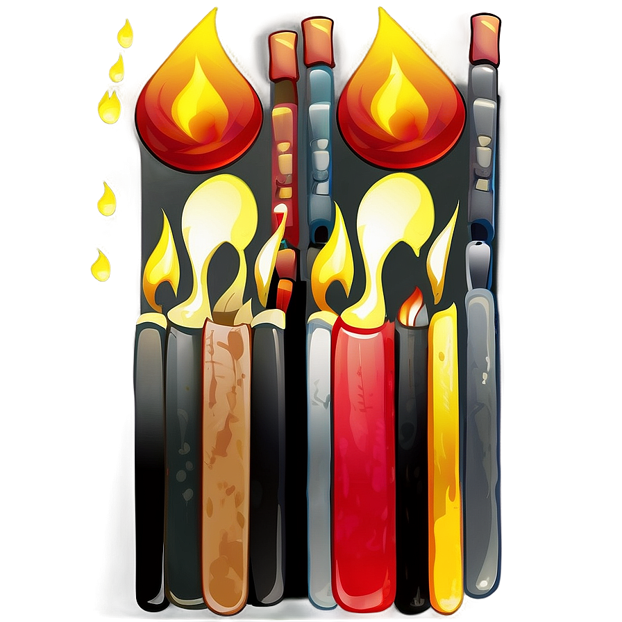 Cartoon Fire Match Png Bsh69