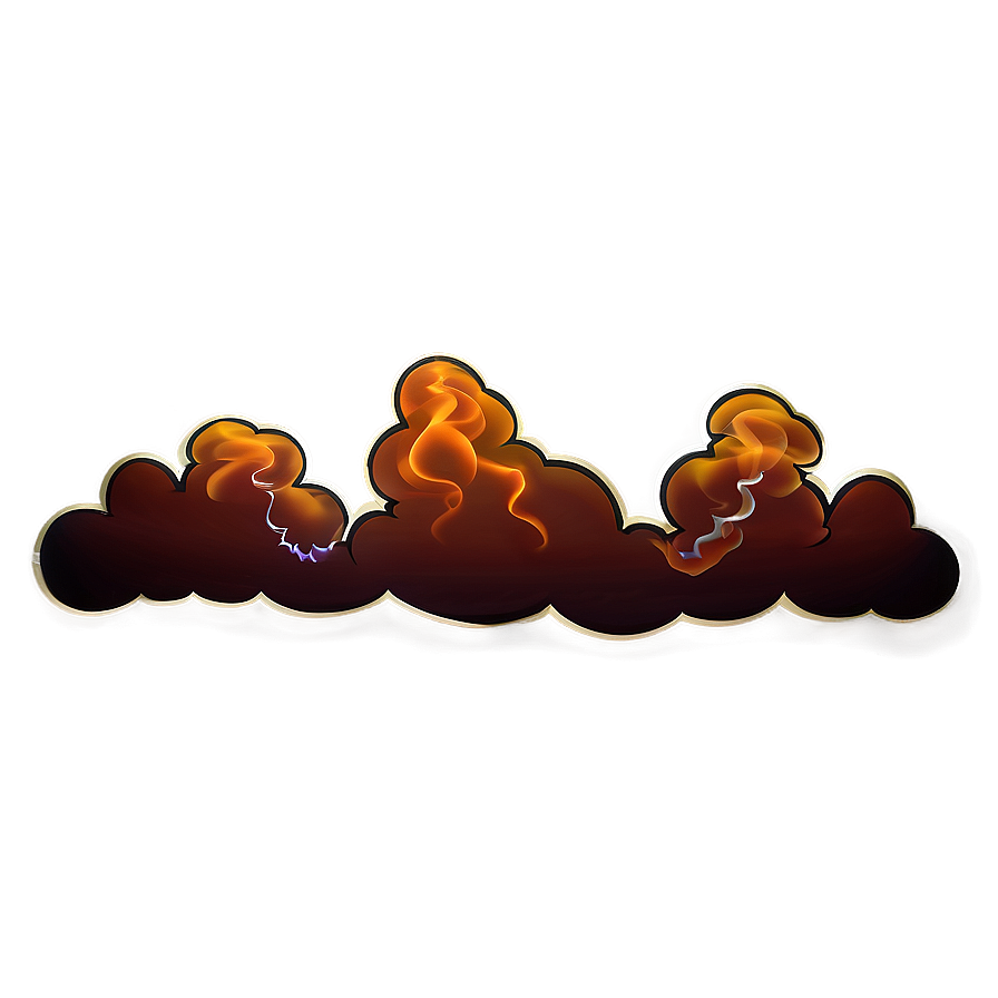 Cartoon Fire Smoke Png 92