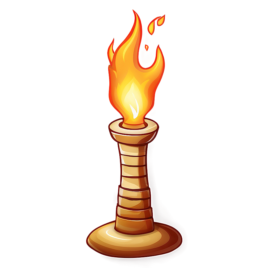 Cartoon Fire Torch Png 30