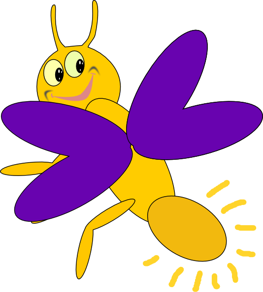 Cartoon Firefly Glowing Tail Illustration