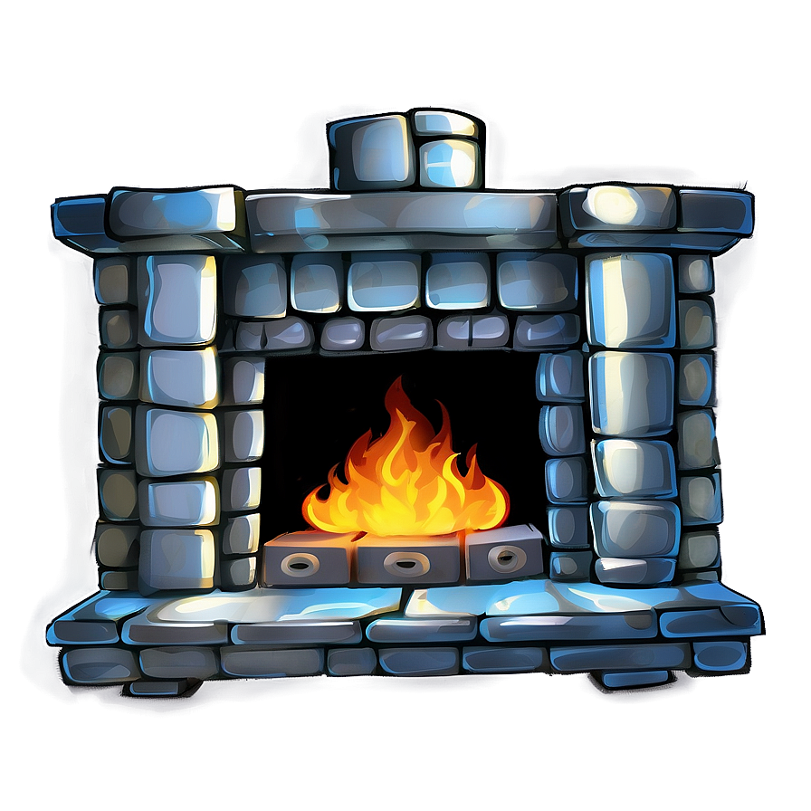 Cartoon Fireplace Png 06212024