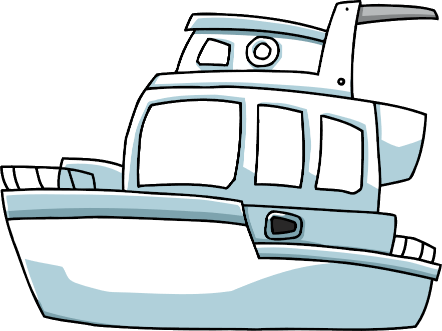 Cartoon Fishing Boat Illustration