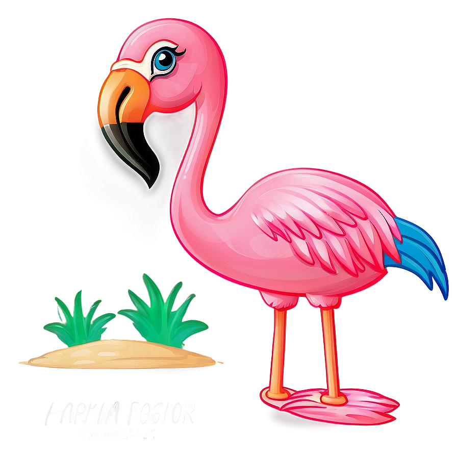 Cartoon Flamingo Family Png Tqq74