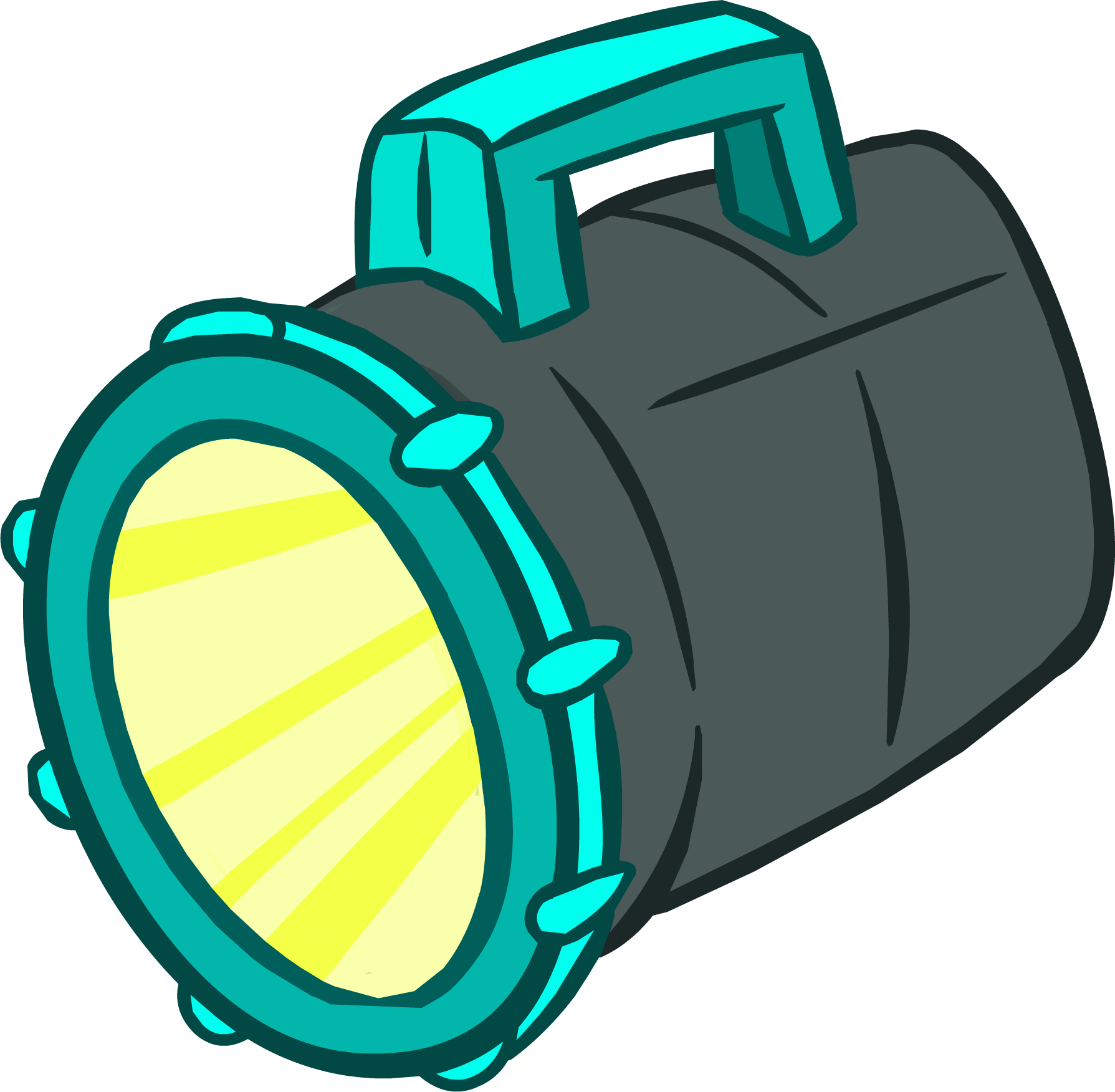 Cartoon Flashlight Illustration