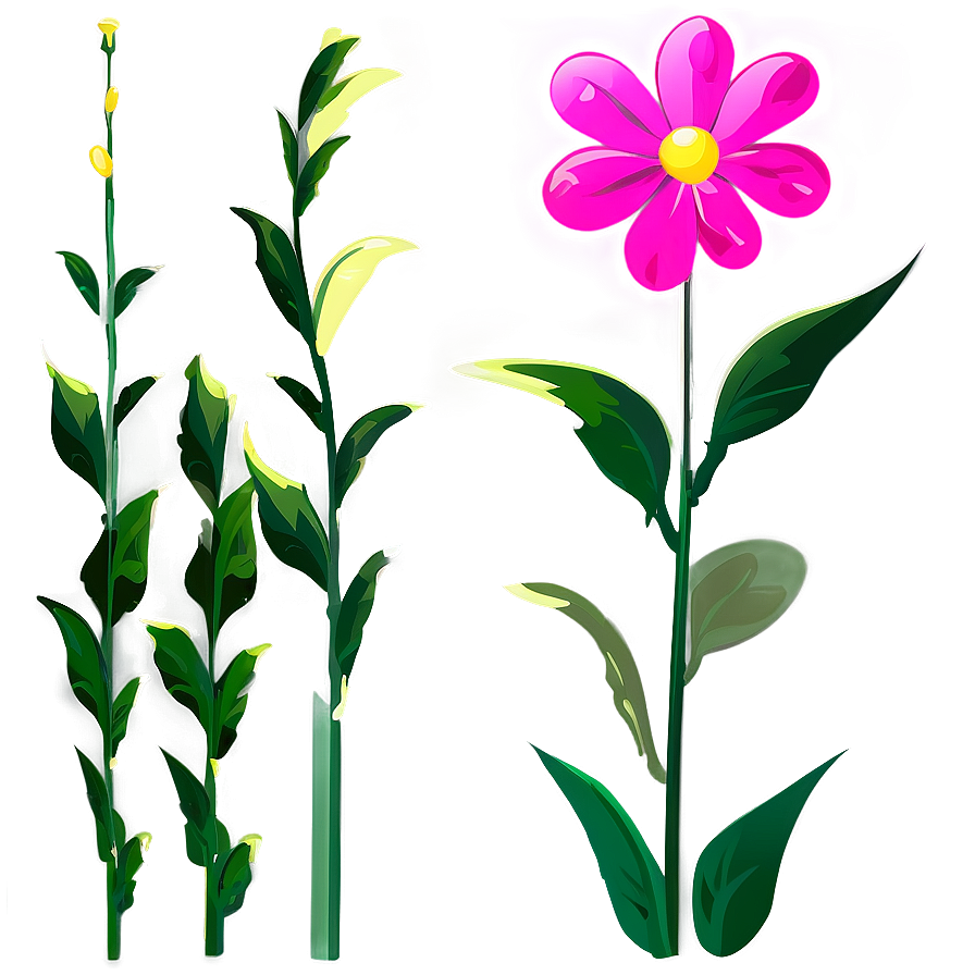 Cartoon Flower Stem Png Pcv