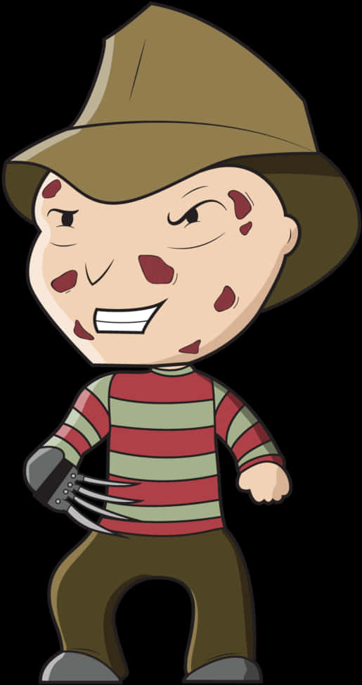 Cartoon Freddy Krueger Character