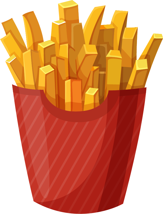 Cartoon French Fries Illustration