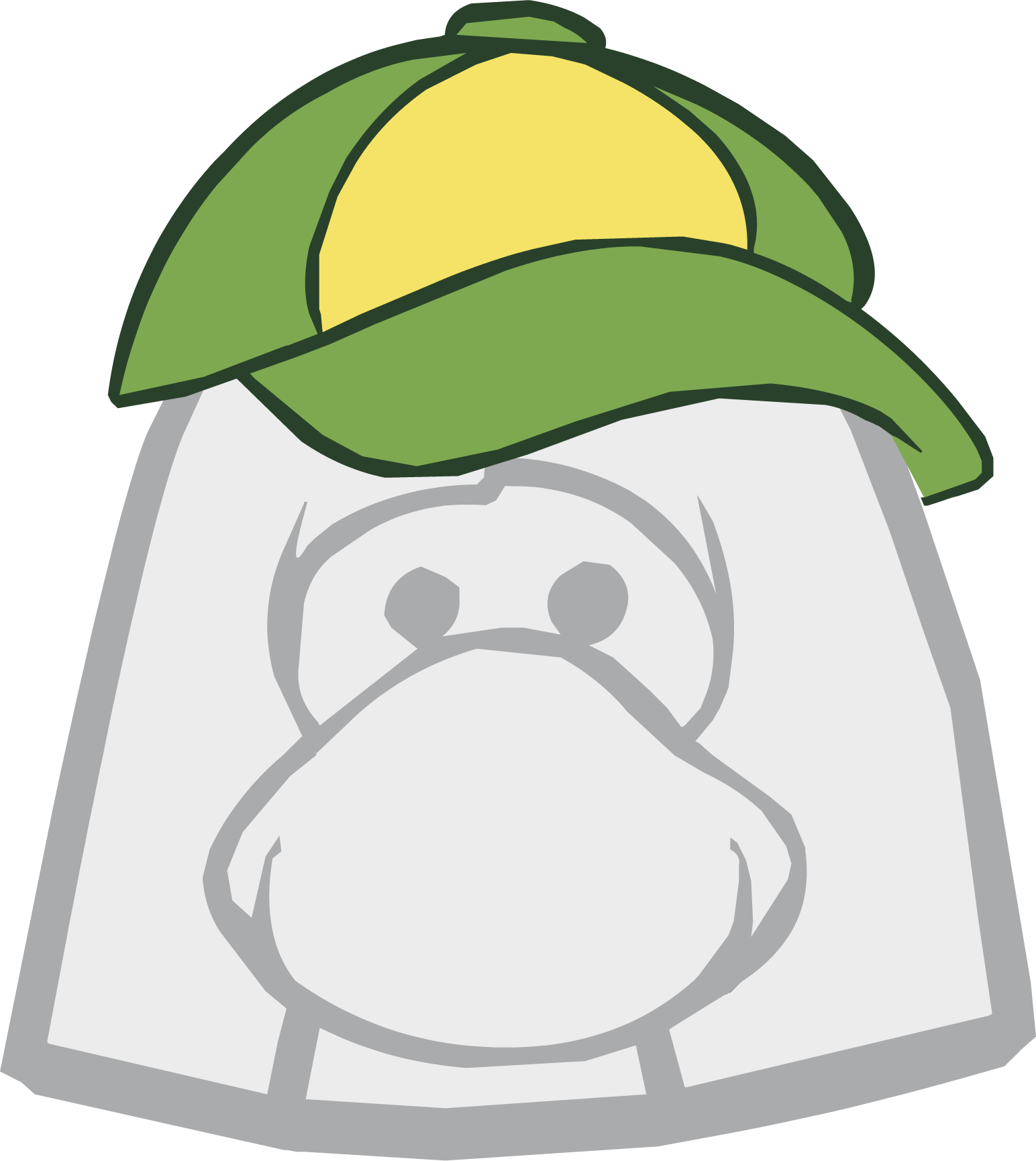 Cartoon Frog Under Green Hat