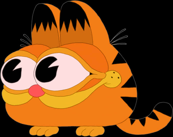 Cartoon Garfield Sitting