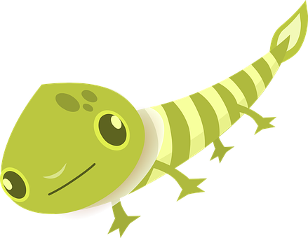 Cartoon_ Gecko_ Vector_ Illustration