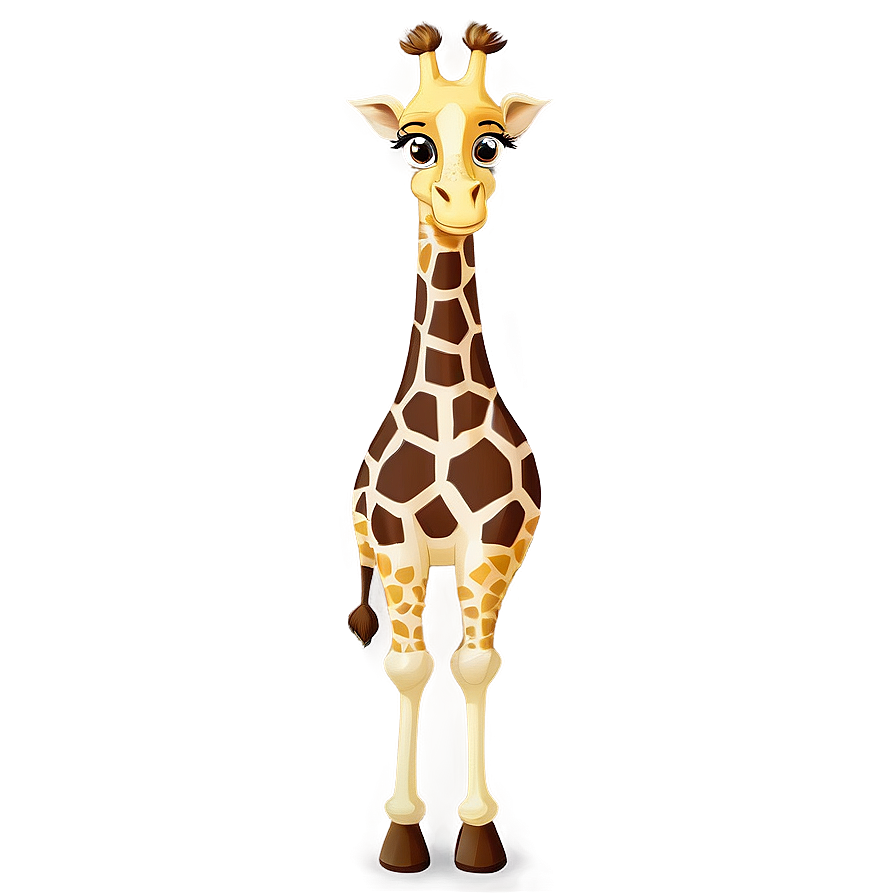 Cartoon Giraffe Family Png Kdn