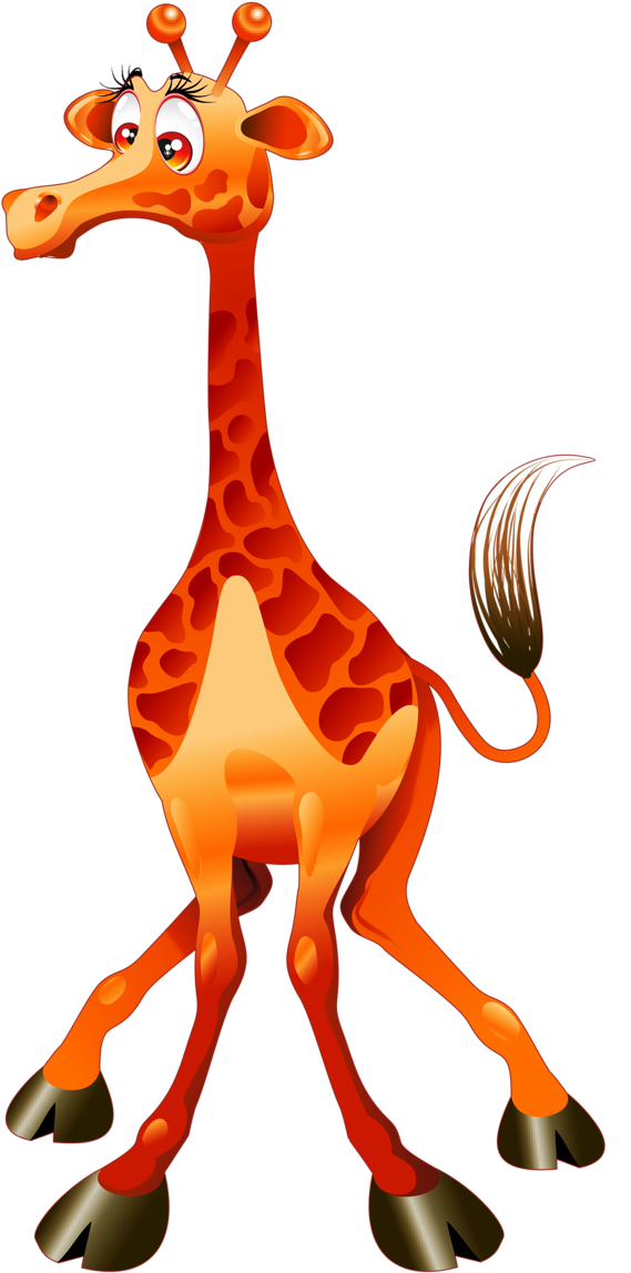 Cartoon Giraffe Standing