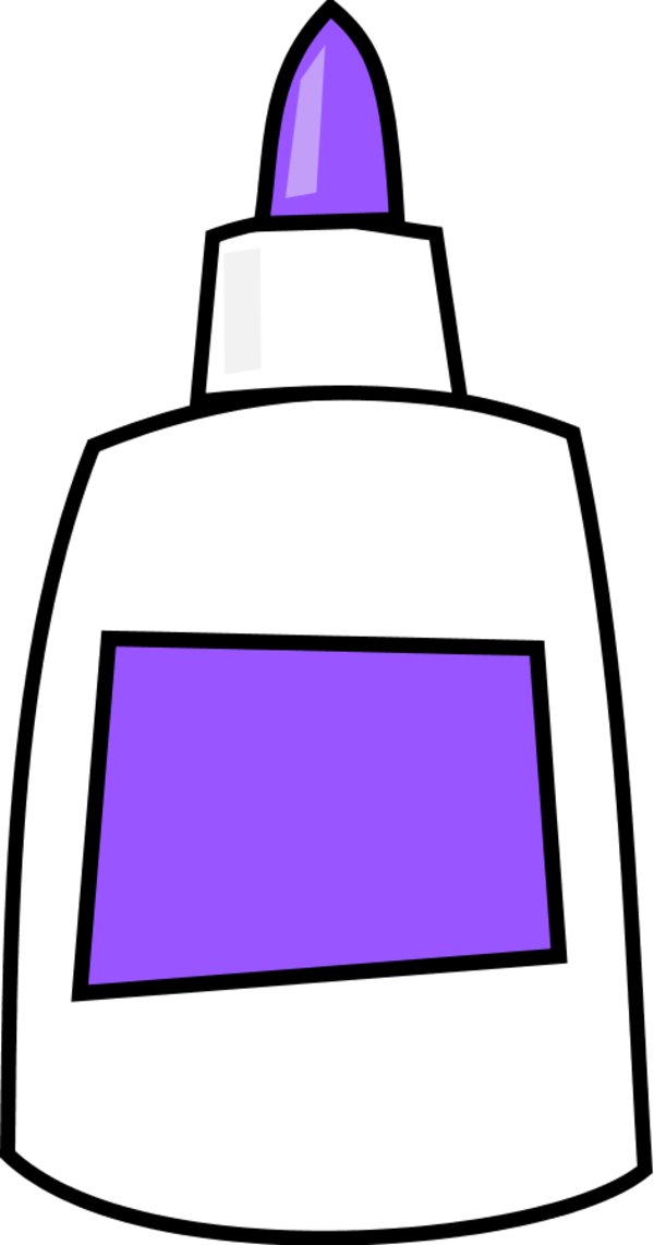 Cartoon Glue Bottle Graphic