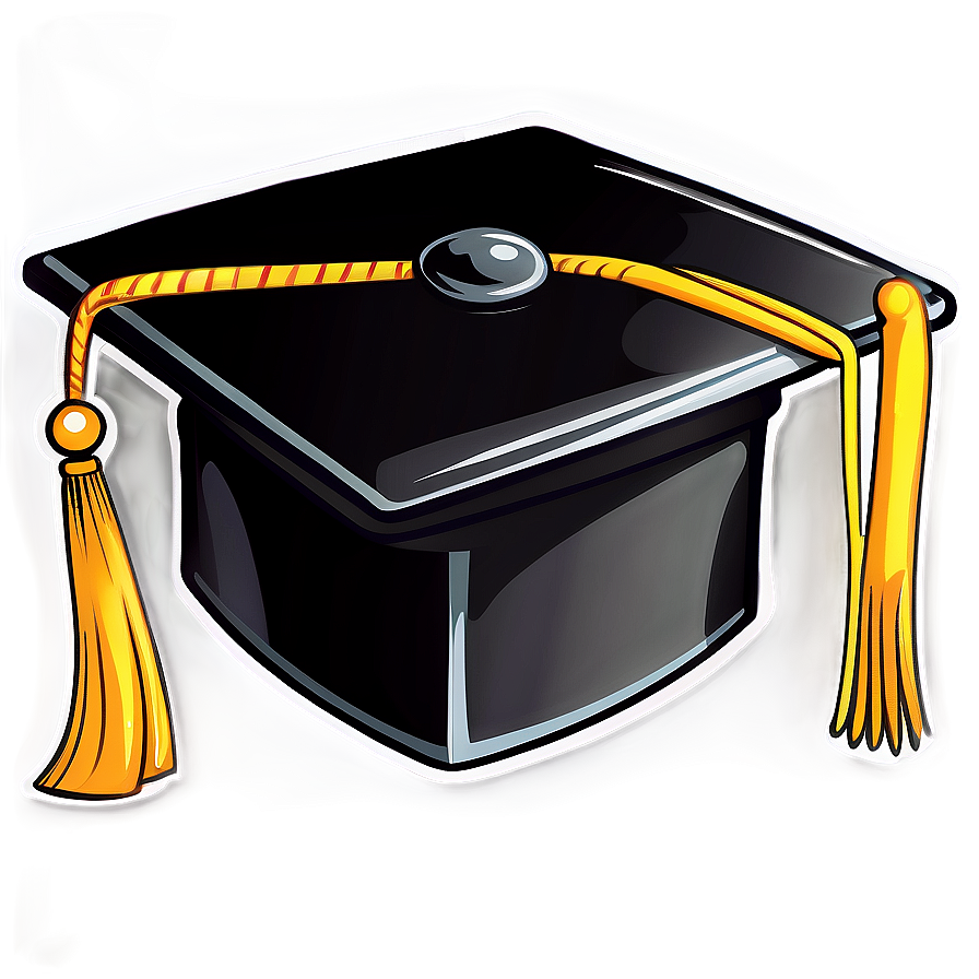 Cartoon Graduation Cap Clipart 34