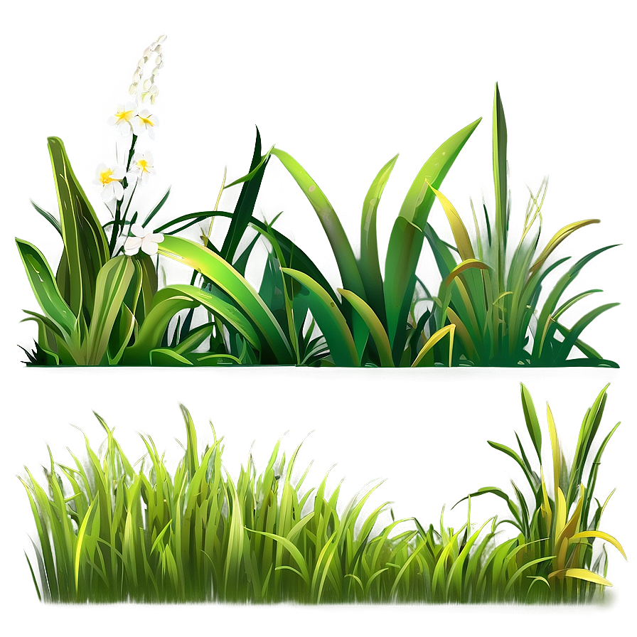 Cartoon Grass Border Png Erd