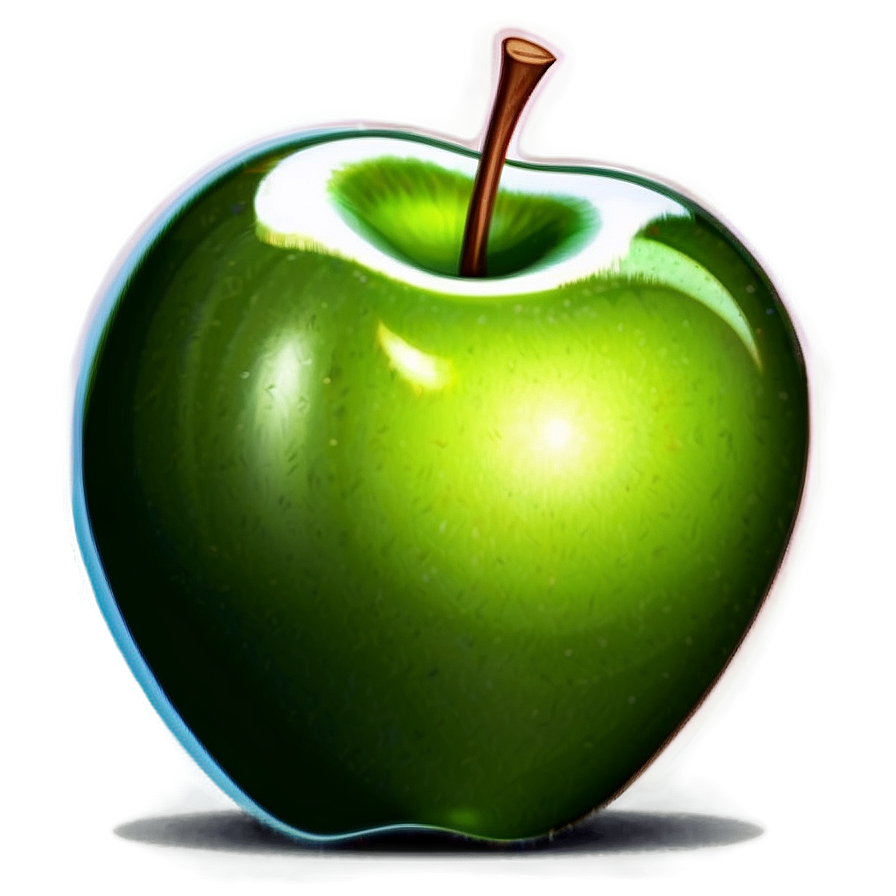 Cartoon Green Apple Png 06132024