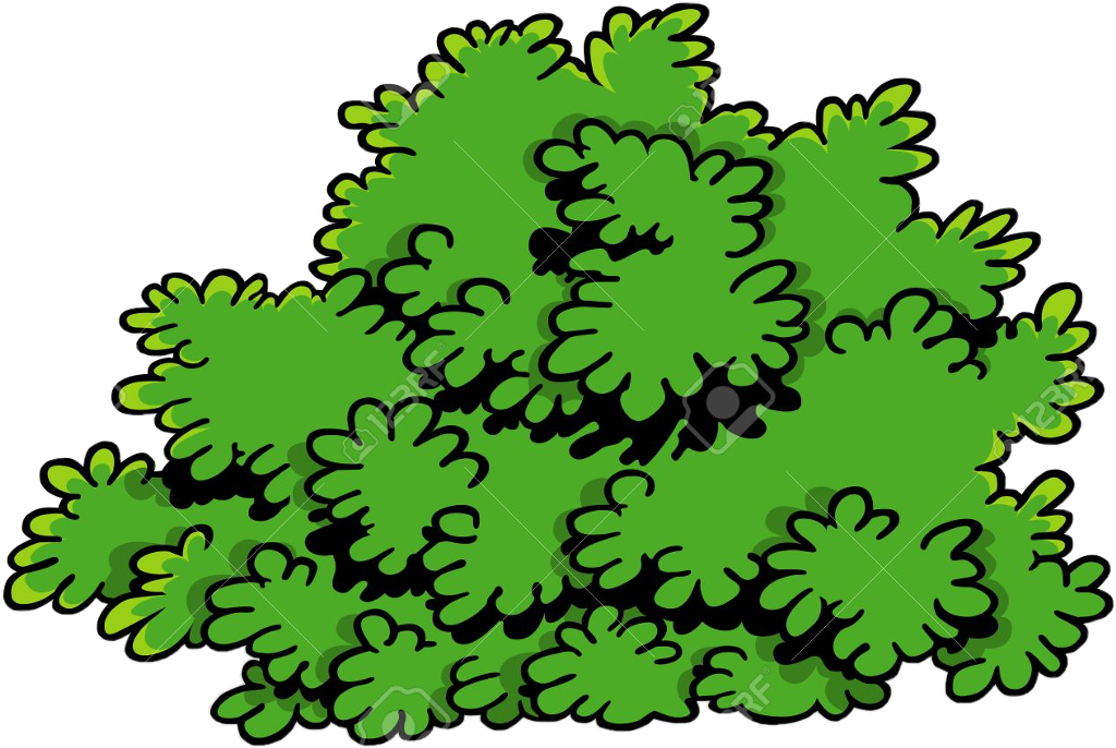 Cartoon Green Shrubbery