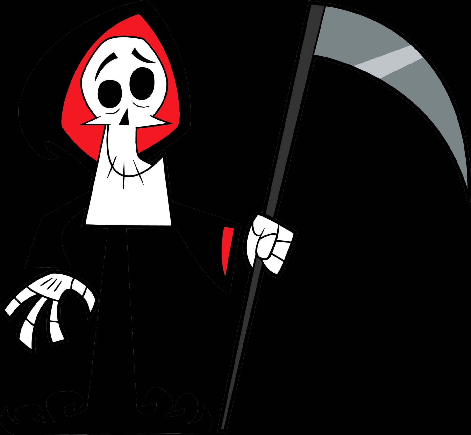 Cartoon Grim Reaper Character