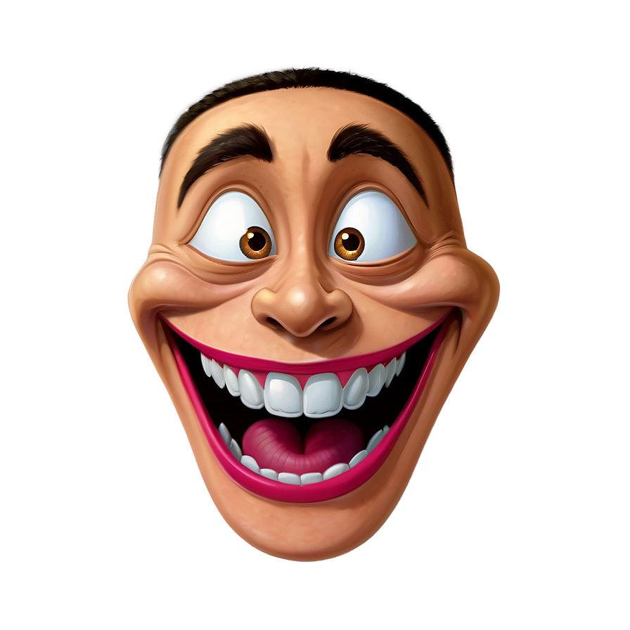 Cartoon Grin Expression Png Bxw