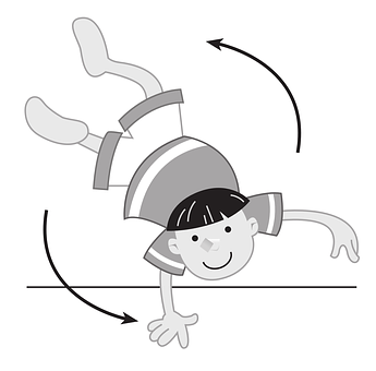 Cartoon Gymnastics Handstand Tutorial