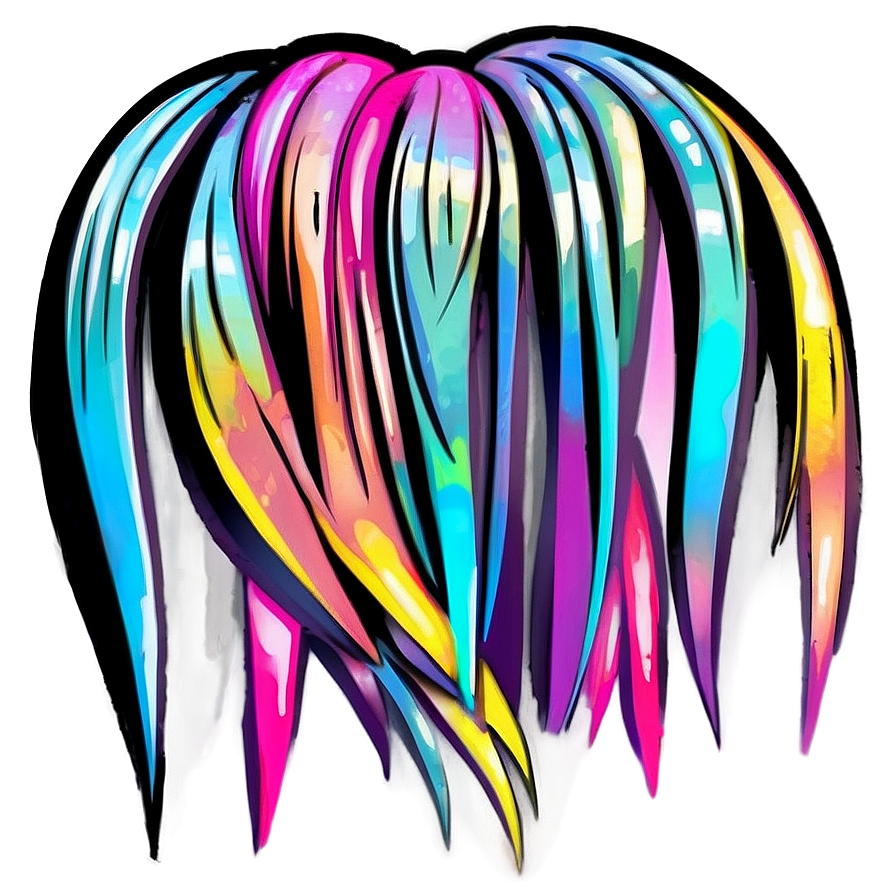 Cartoon Hair Art Png 47