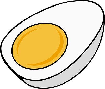 Cartoon Half Boiled Egg