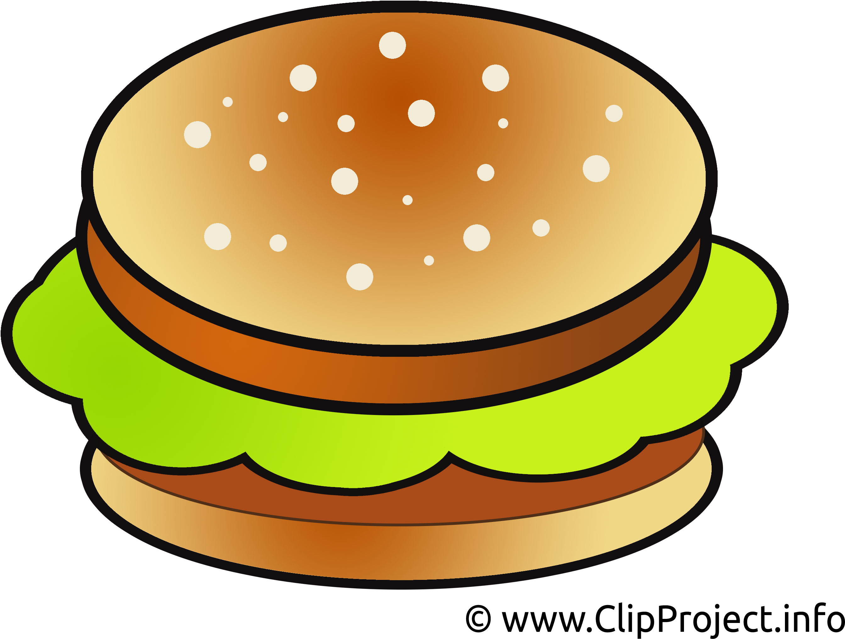 Cartoon Hamburger Illustration