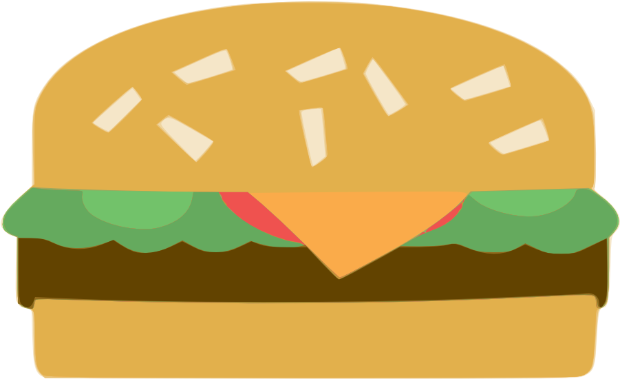 Cartoon Hamburger Illustration