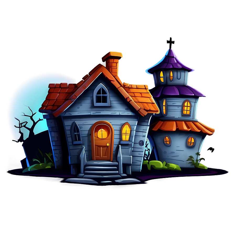 Cartoon Haunted House Png Jhx37