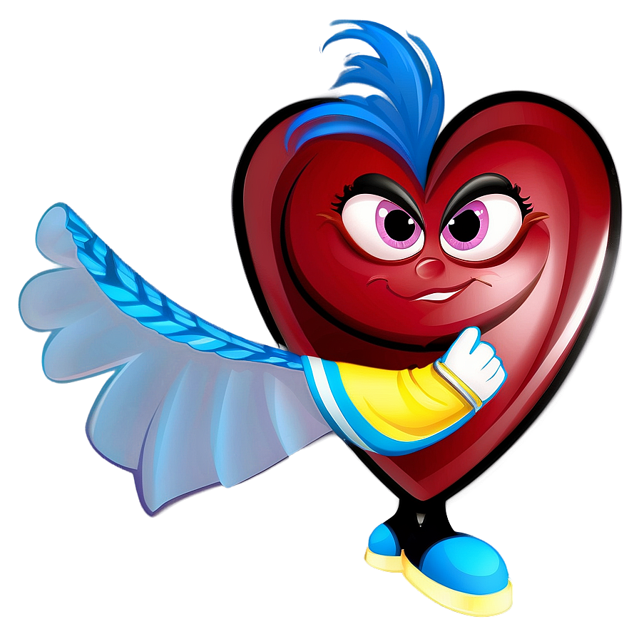 Cartoon Heart Character Png C