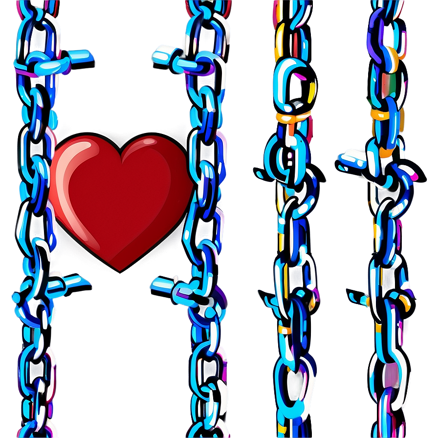 Cartoon Heart In Chains Png Cru