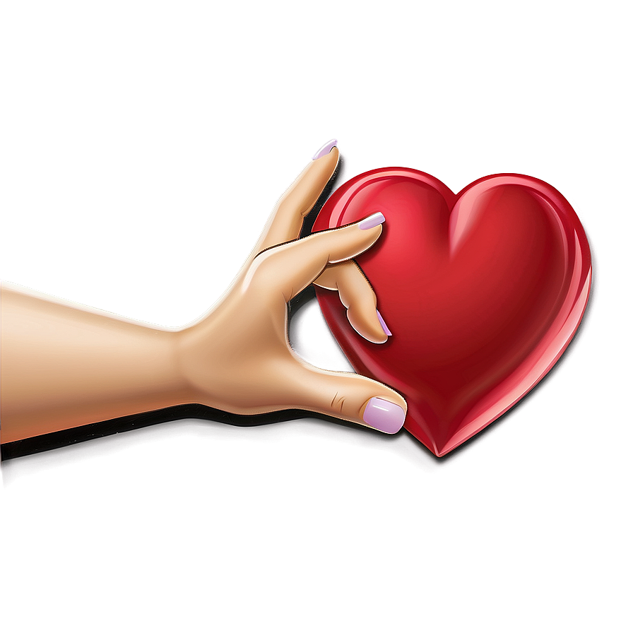 Cartoon Heart In Hand Png 06132024