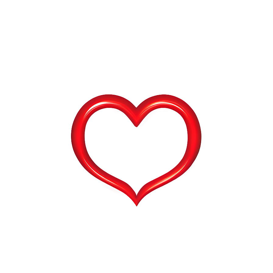 Cartoon Heart Outline Png 66