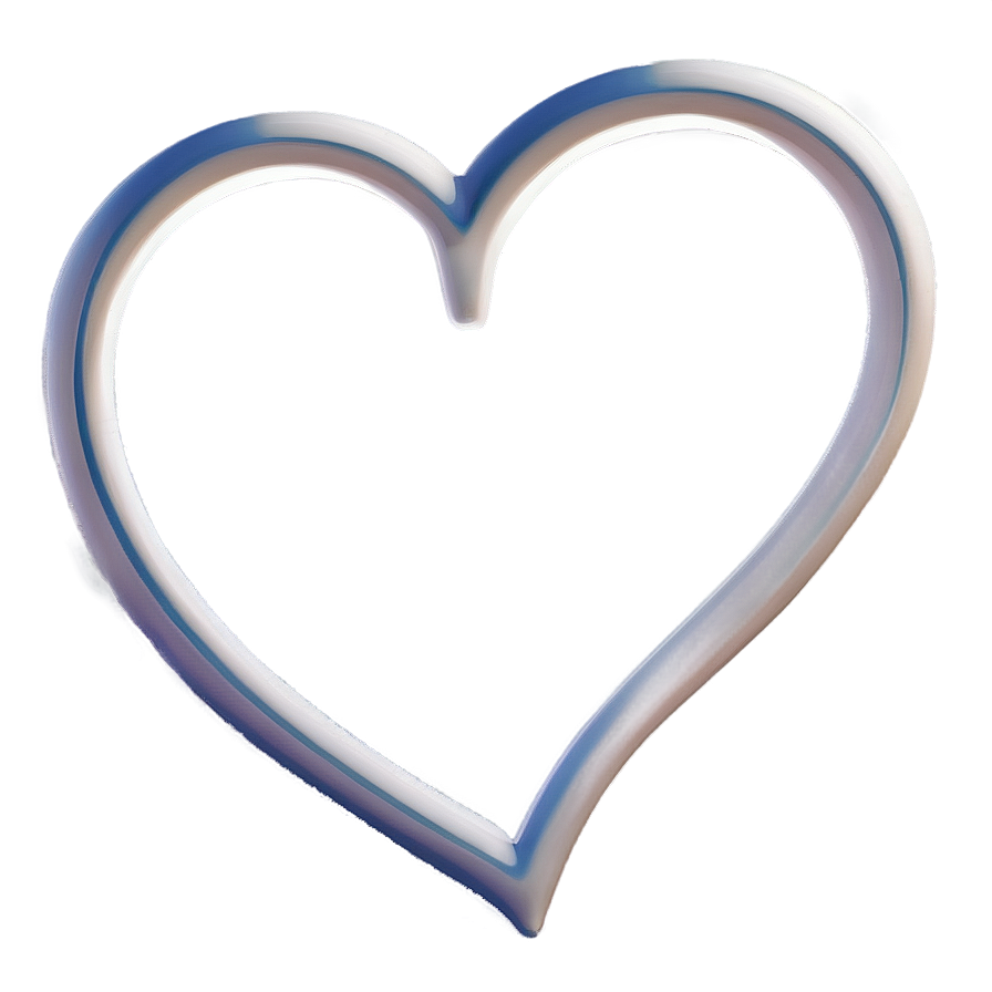 Cartoon Heart Outline Png Ahq